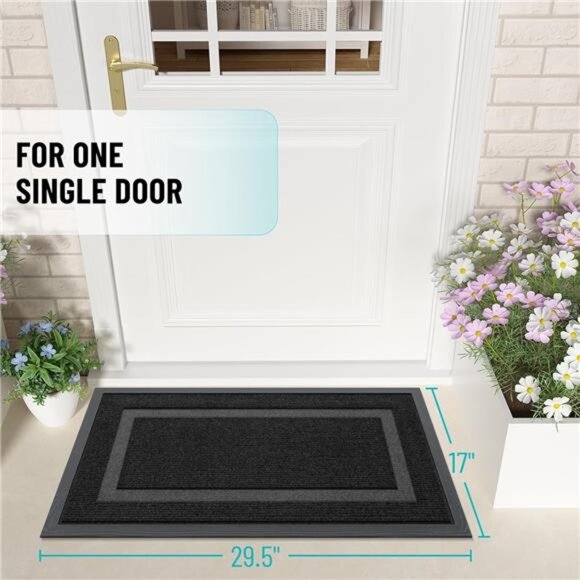 Front Door Mat Indoor Outdoor Entrance,Waterproof All-Season,All-Weather Doormat - Picture 2 of 8